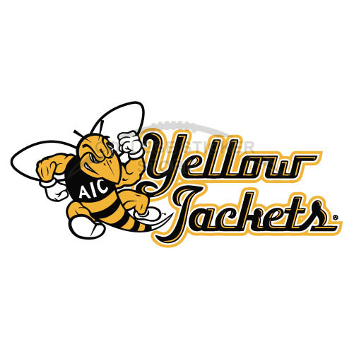 Customs AIC Yellow Jackets 2009-Pres Alternate Logo Iron-on Transfers (Wall Stickers) N3686